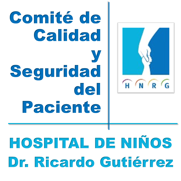 logotipo comité calidad y seguridad del paciente del Hospital de Niños Dr. Ricardo Gutiérrez (HNRG) | farmaguti